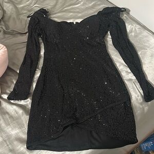 Black formal dress